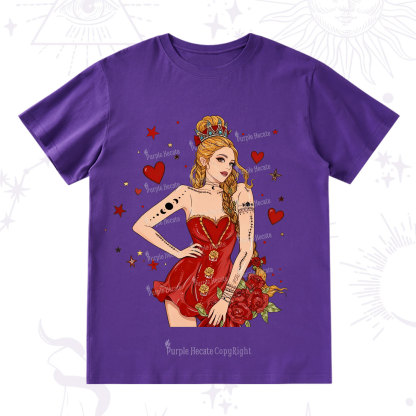 Purplehecate Eternal Bloom Heart Queen Valentine T-Shirt