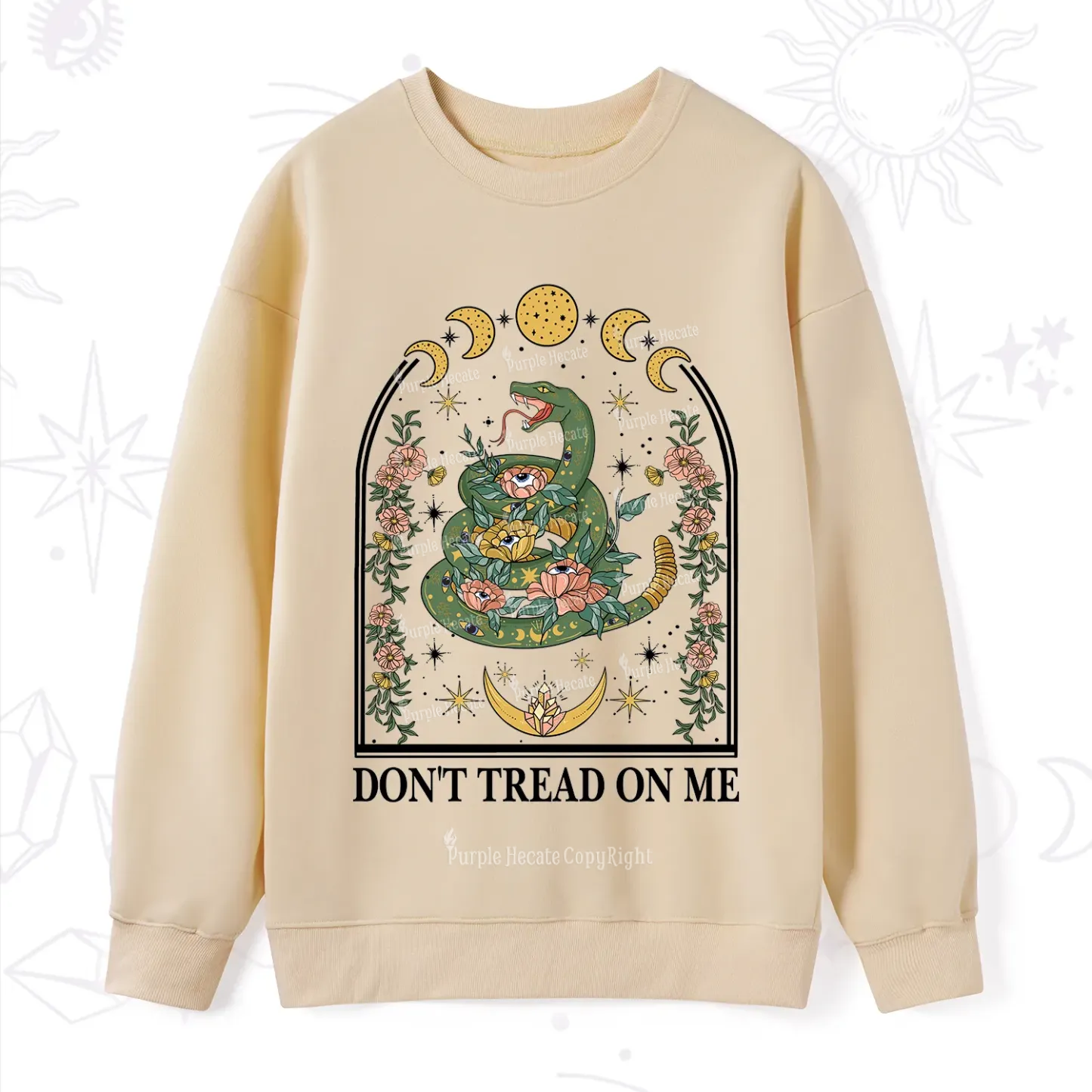Purplehecate Don't Tread On Me Sweatshirt