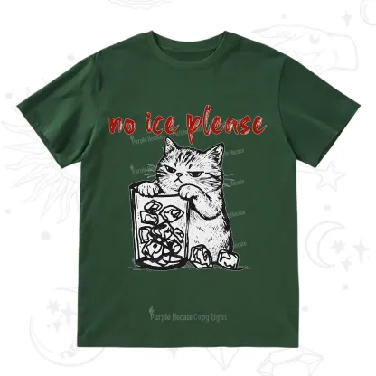 Purplehecate No Ice Please Cat T-Shirt
