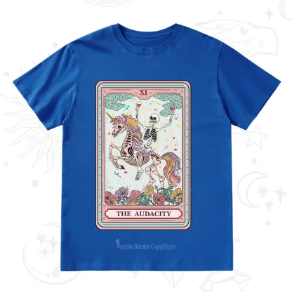 Purplehecate The Funny Skeleton Audacity Tarot T-Shirt