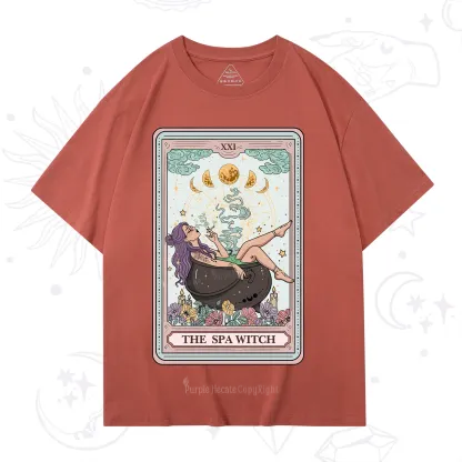 Purplehecate The Spa Witch Tarot Card T-Shirt