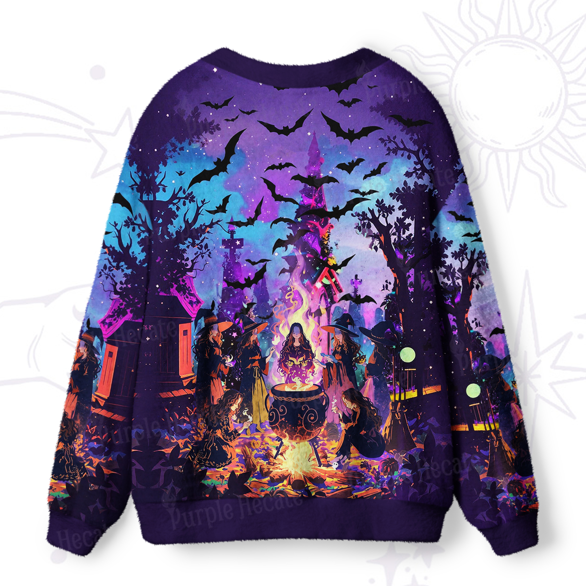 Purplehecate Twilight Coven Strappy Ugly Cardigan Sweaters