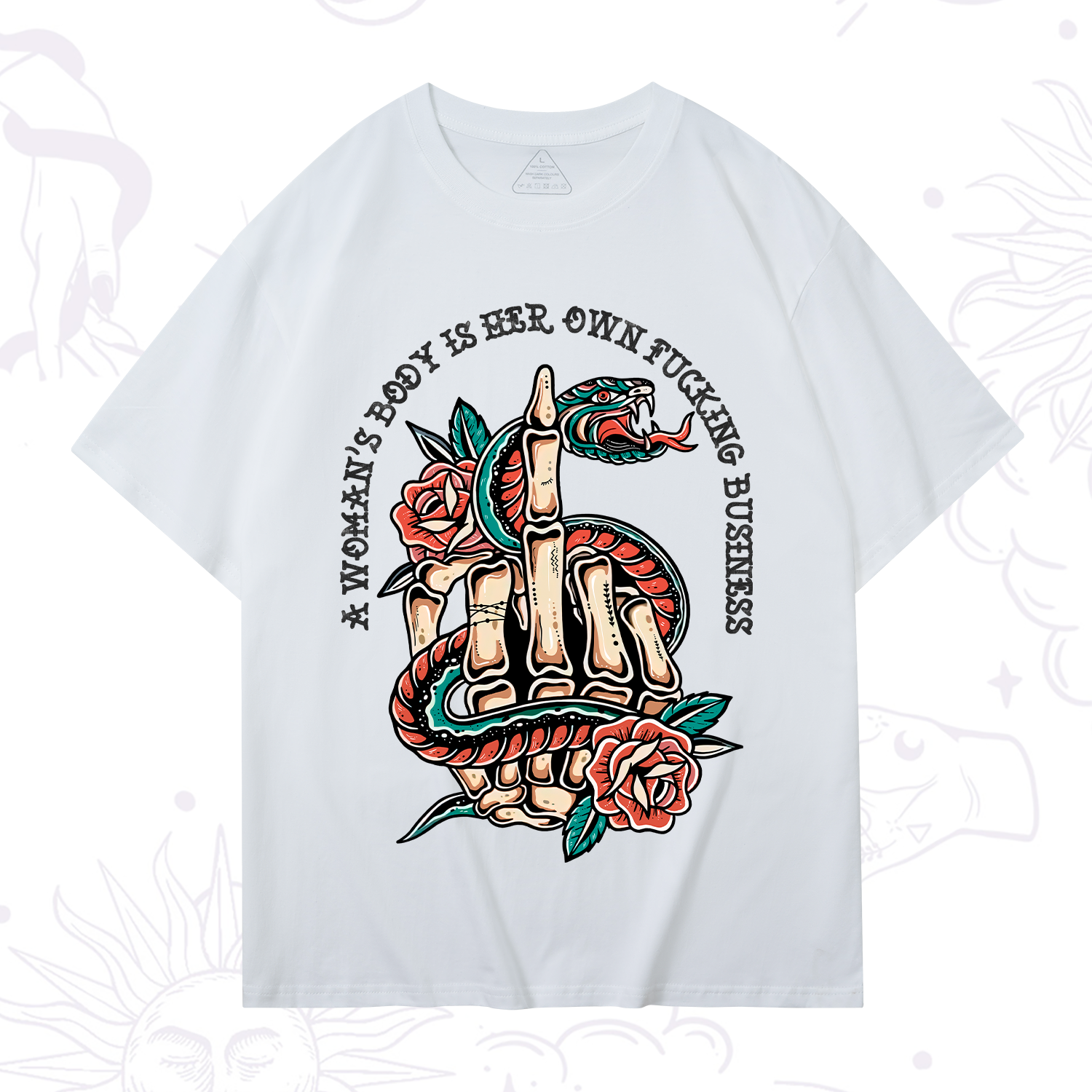 Purplehecate A Women’s Body Is Her T-Shirt