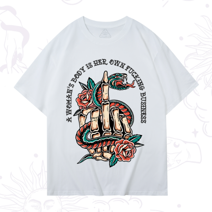 Purplehecate A Women’s Body Is Her T-Shirt