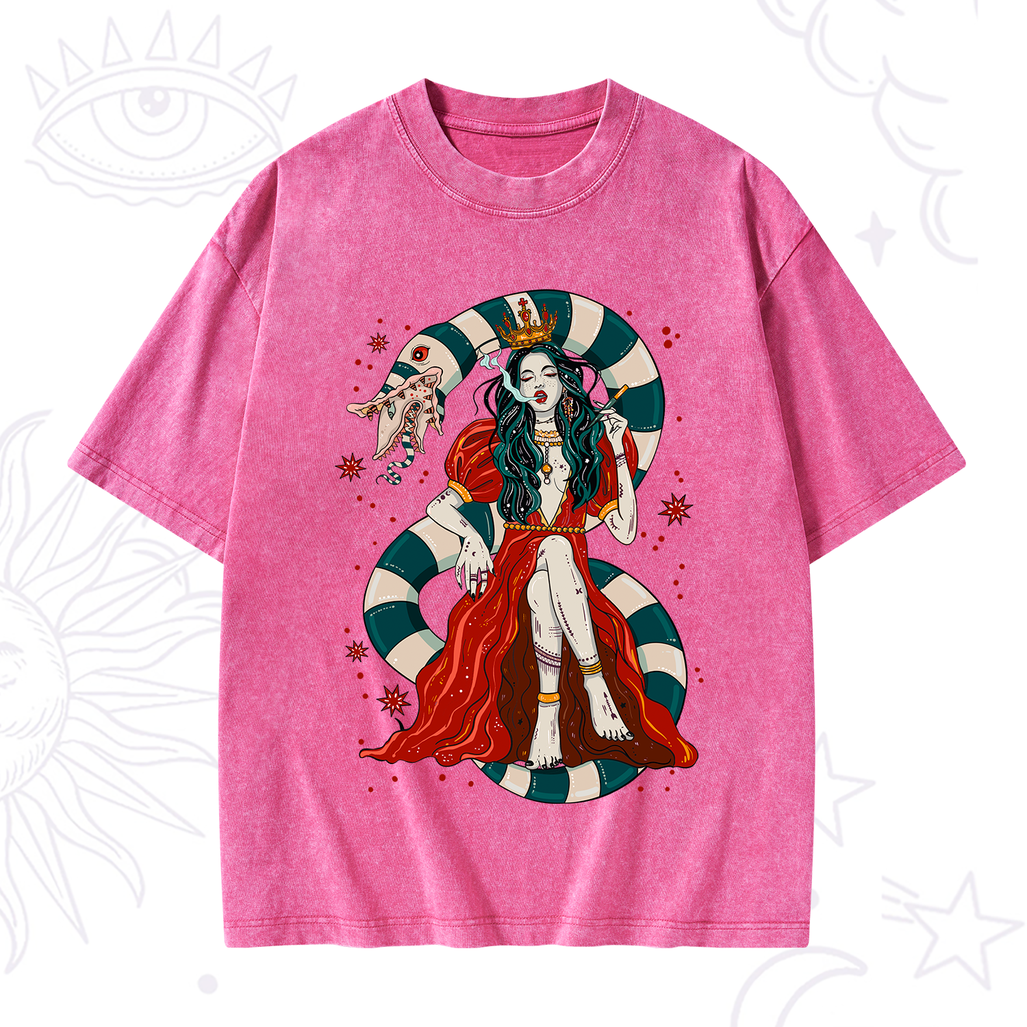 Purplehecate Queen of the Sandworms Washed T-Shirt