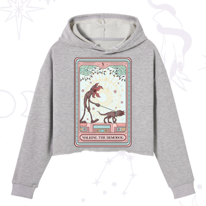 Purplehecate The Walker of Shadows Tarot Crop Hoodie