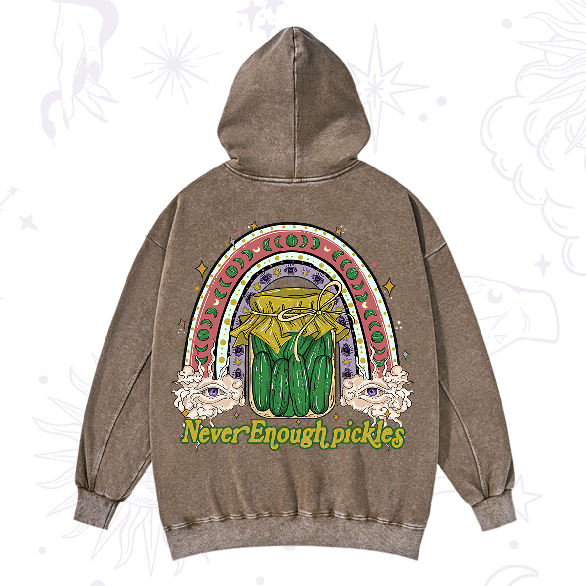 Purplehecate Never Enough Pickles Washed Hoodie