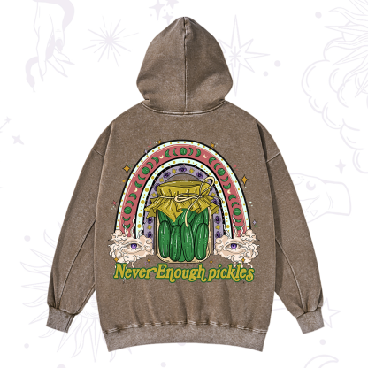 Purplehecate Never Enough Pickles Washed Hoodie