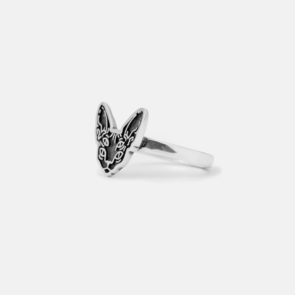 Purplehecate Mystical Cat Sterling Silver Ring