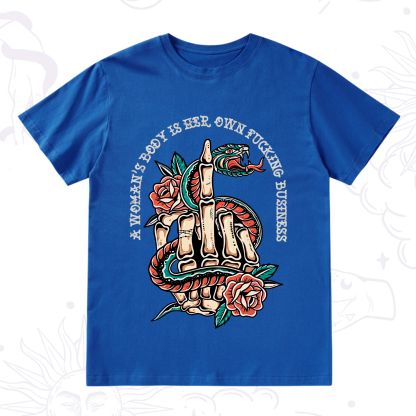 Purplehecate A Women’s Body Is Her T-Shirt