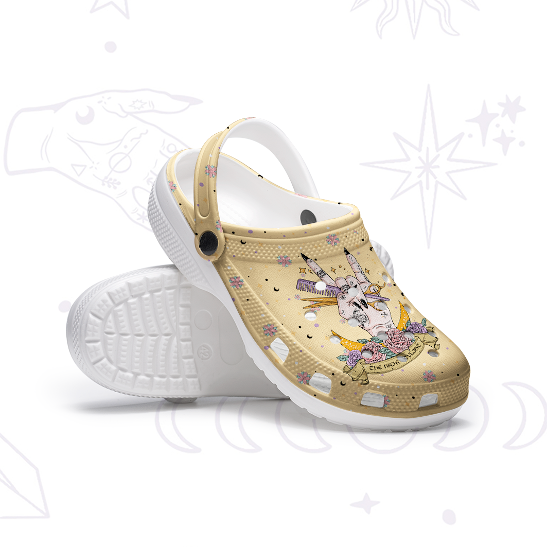 Purplehecate The Hair Stylist Tarot Rubber Clogs