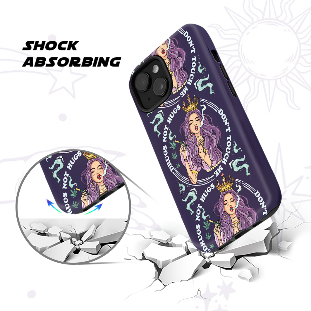 Purplehecate Drugs Not Hugs Phone Case