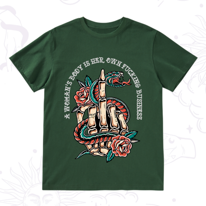 Purplehecate A Women’s Body Is Her T-Shirt