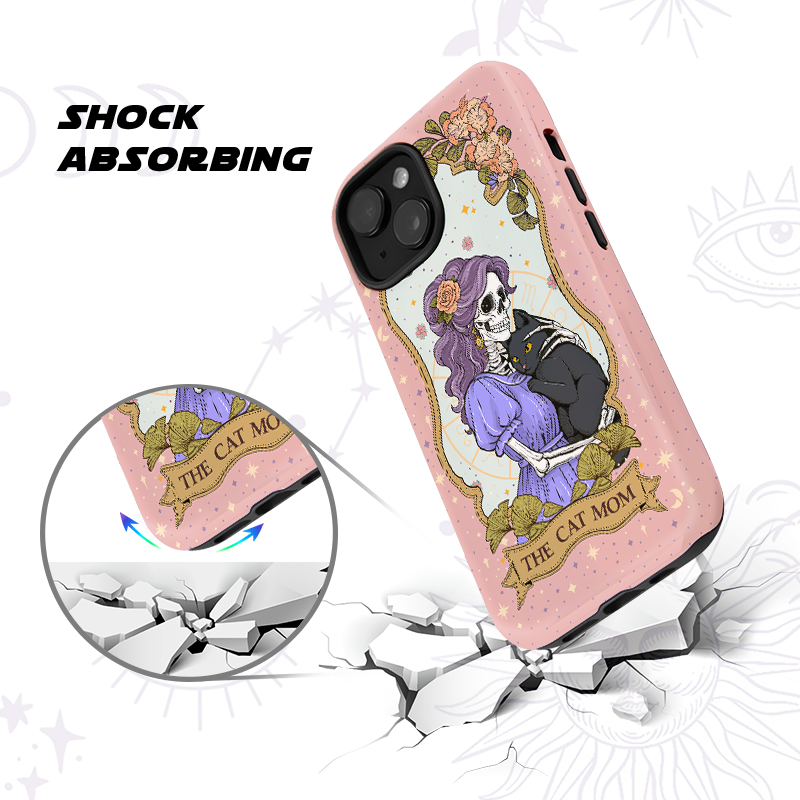 Purplehecate The Mystic Witch Cat Mom Ancient Mirror Phone Case