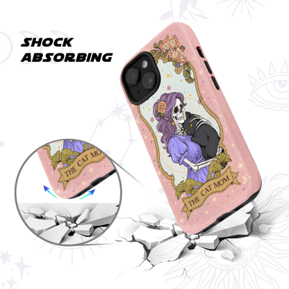 Purplehecate The Mystic Witch Cat Mom Ancient Mirror Phone Case