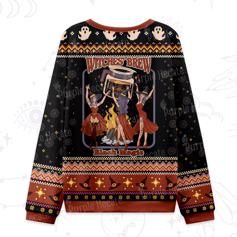 Purplehecate Witches' Brew Ugly Halloween Sweatshirts