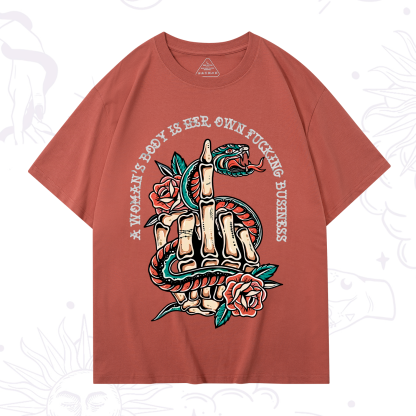 Purplehecate A Women’s Body Is Her T-Shirt