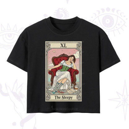 Purplehecate The Sleepy Tarot Crop T-Shirt