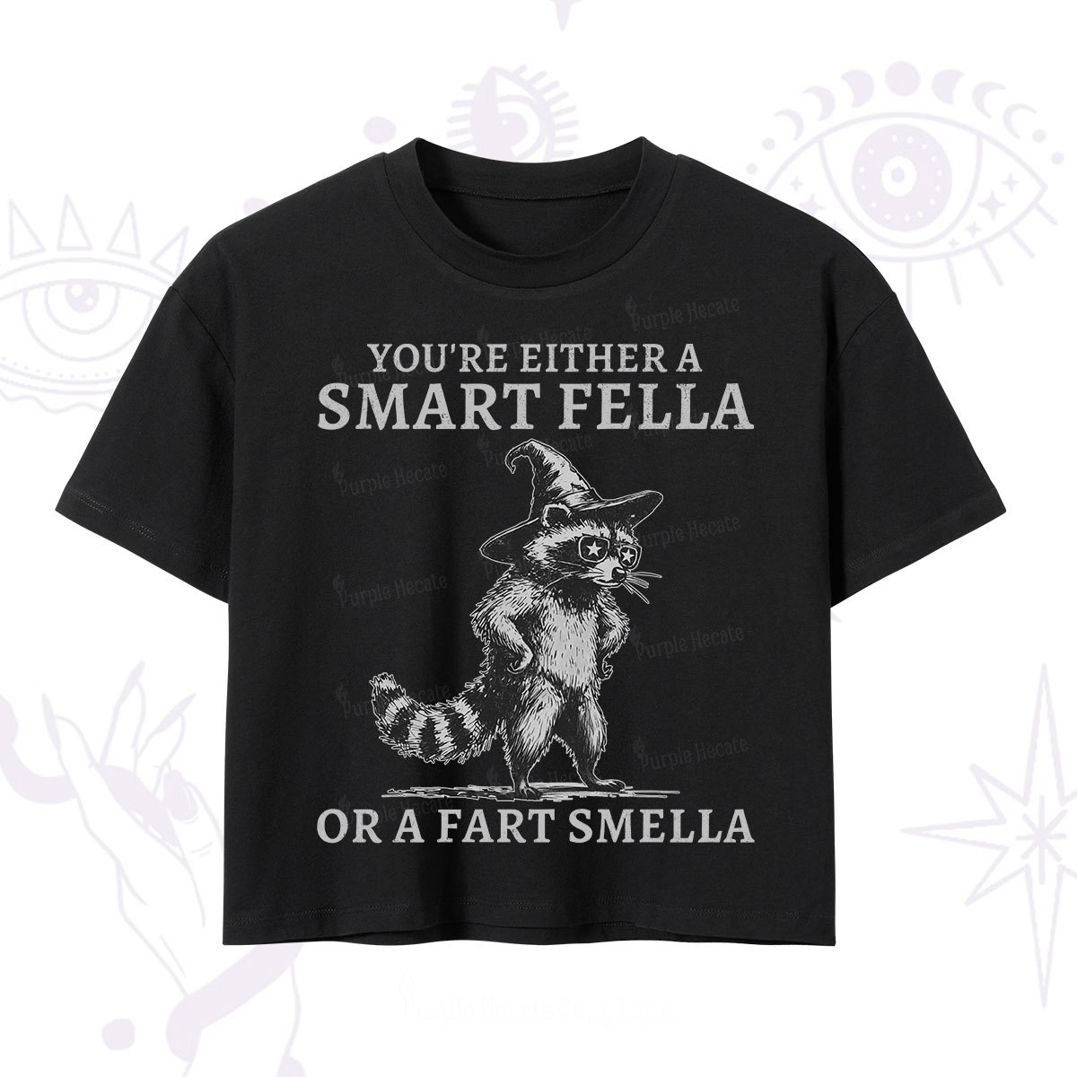 Purplehecate You're Either A Smart Fella or a Smart Fella Crop T-Shirt