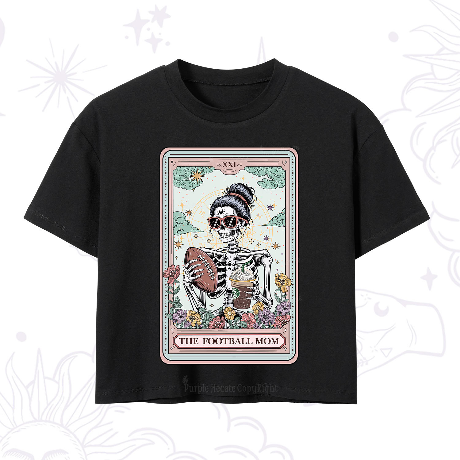Purplehecate The Football Mom Tarot Crop T-Shirt