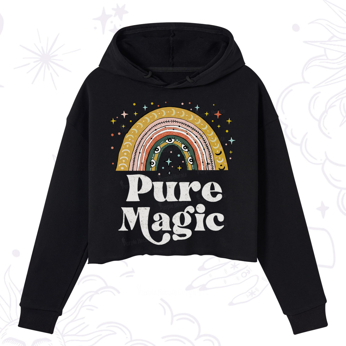Purplehecate Pure Magic Crop Hoodie