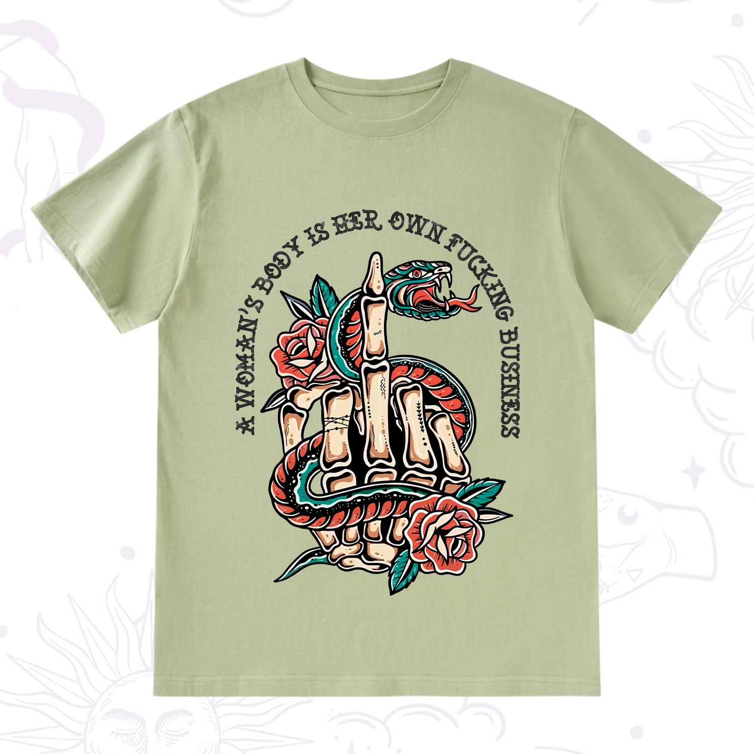 Purplehecate A Women’s Body Is Her T-Shirt