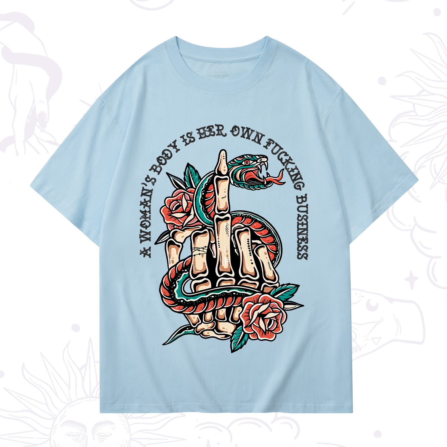 Purplehecate A Women’s Body Is Her T-Shirt