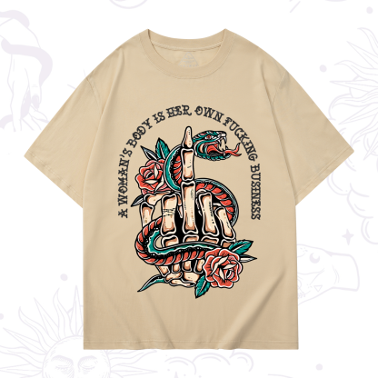 Purplehecate A Women’s Body Is Her T-Shirt