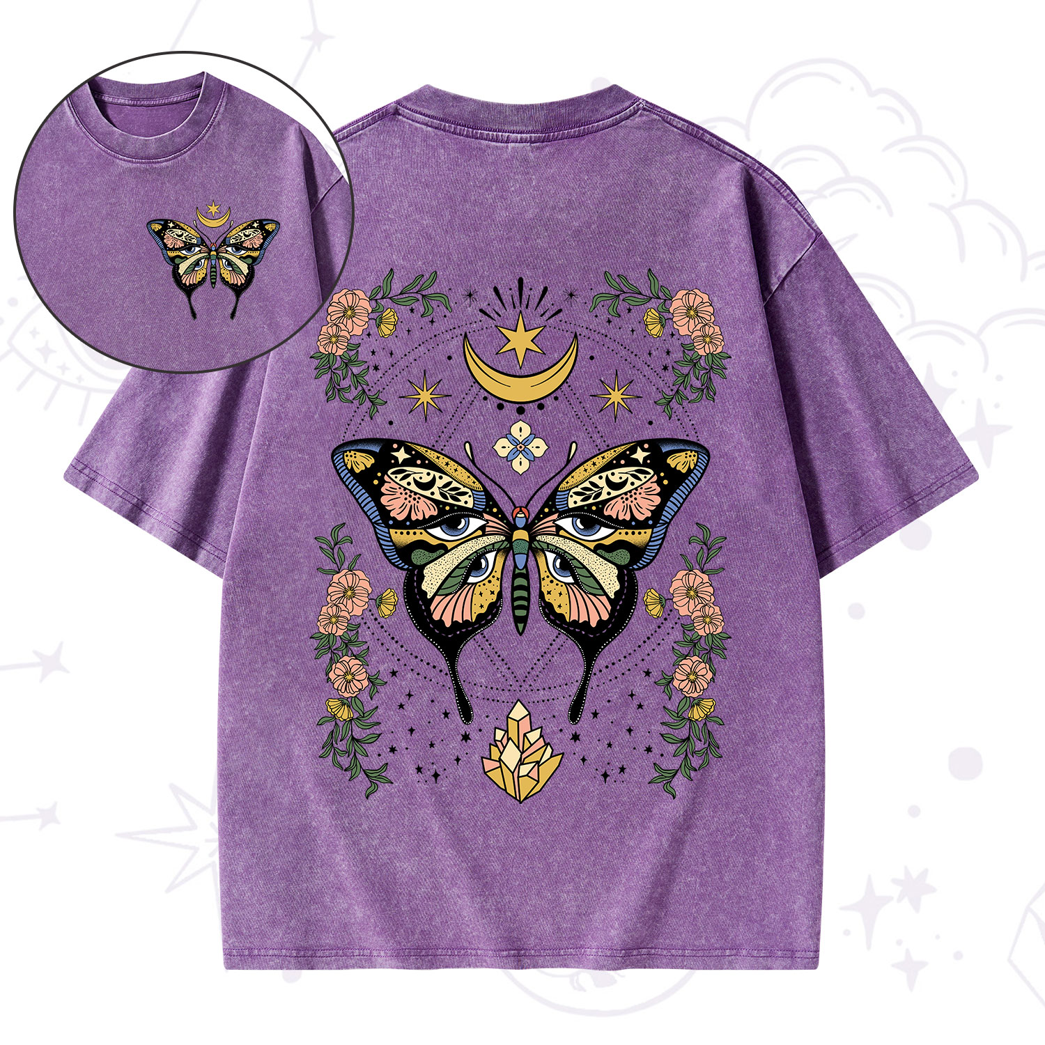 Purplehecate I Am Opening Washed T-Shirt