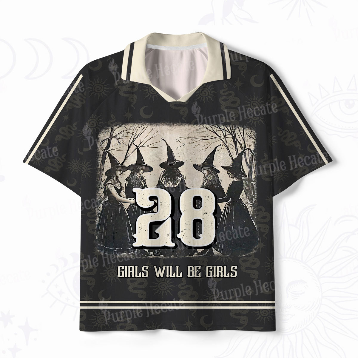 Purplehecate Girls Will Be Girls Polo Collar Unisex Jersey