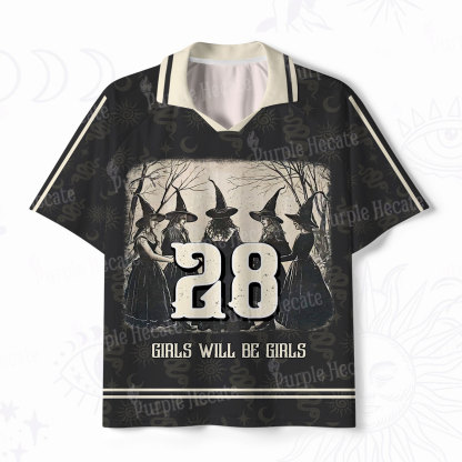 Purplehecate Girls Will Be Girls Polo Collar Unisex Jersey