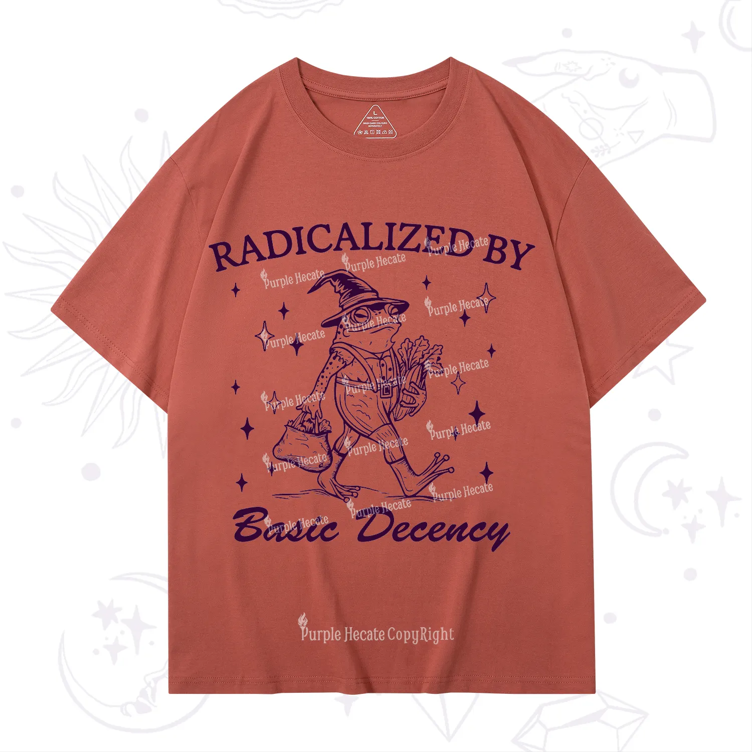 Purplehecate Radicalized By Basic Decency T-Shirt