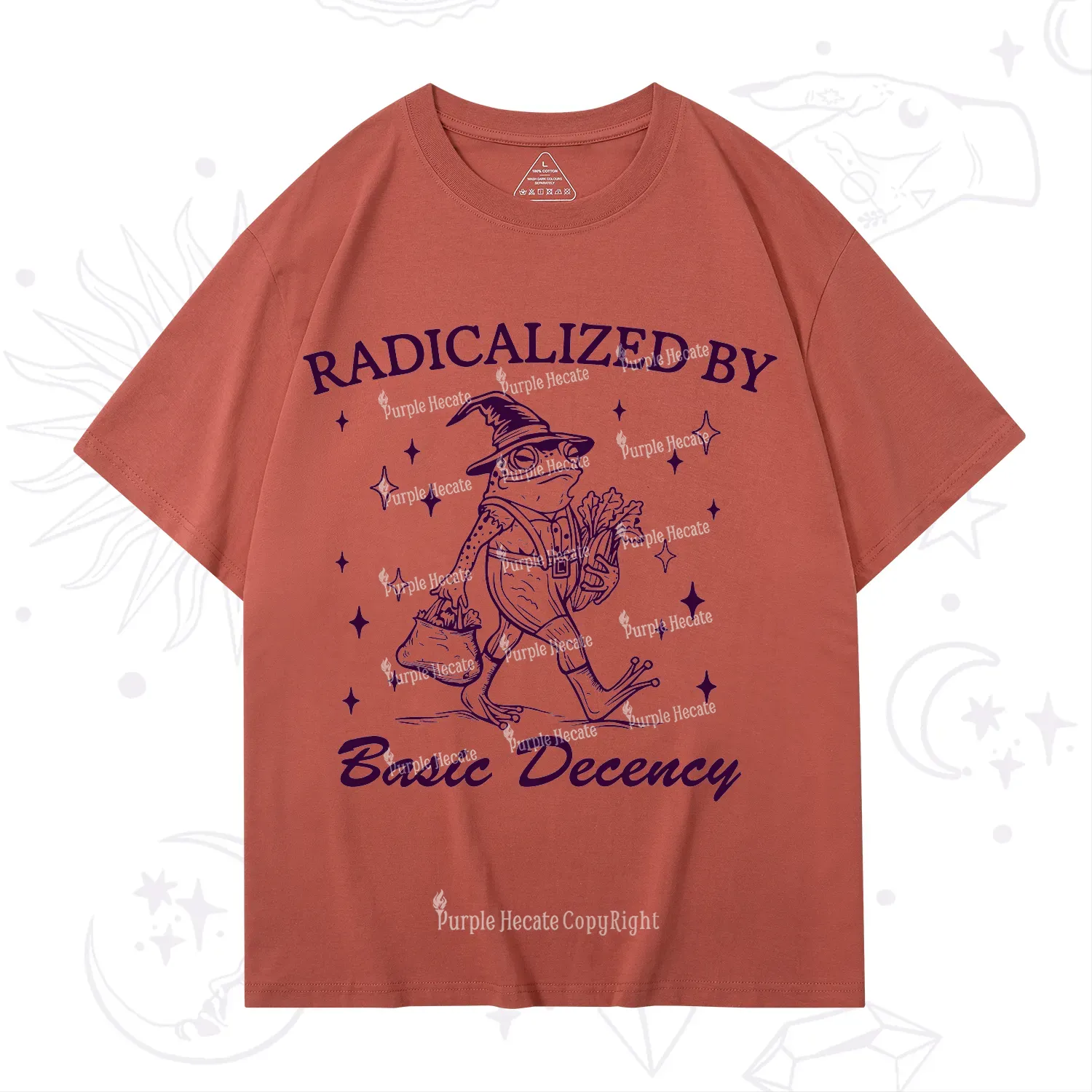 Purplehecate Radicalized By Basic Decency T-Shirt
