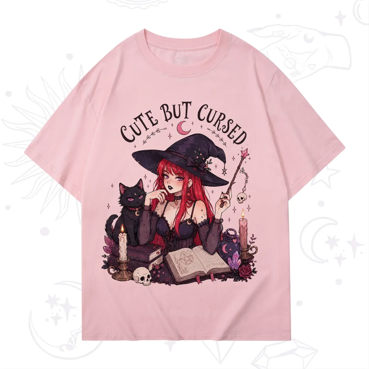 Purplehecate Cute But Cursed Witch T-Shirt