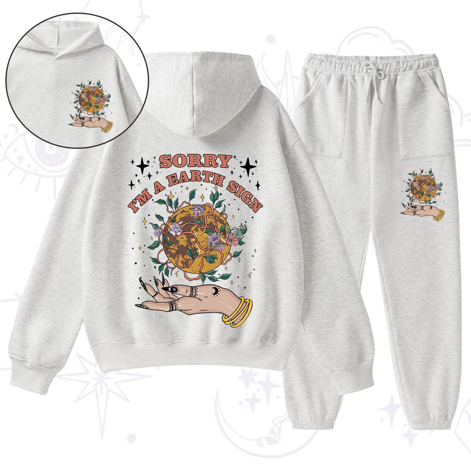 Purplehecate Sorry I'm An Earth SignFleece Hoodie Suit