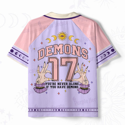Purplehecate Celestial Demons 17 Polo Collar Unisex Jersey