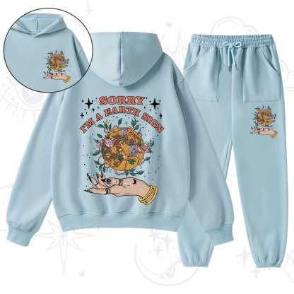 Purplehecate Sorry I'm An Earth SignFleece Hoodie Suit