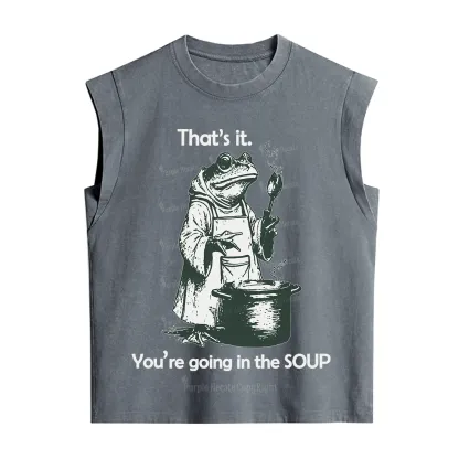Purplehecate That's It You're Going in the Soup Vintage Washed Tank