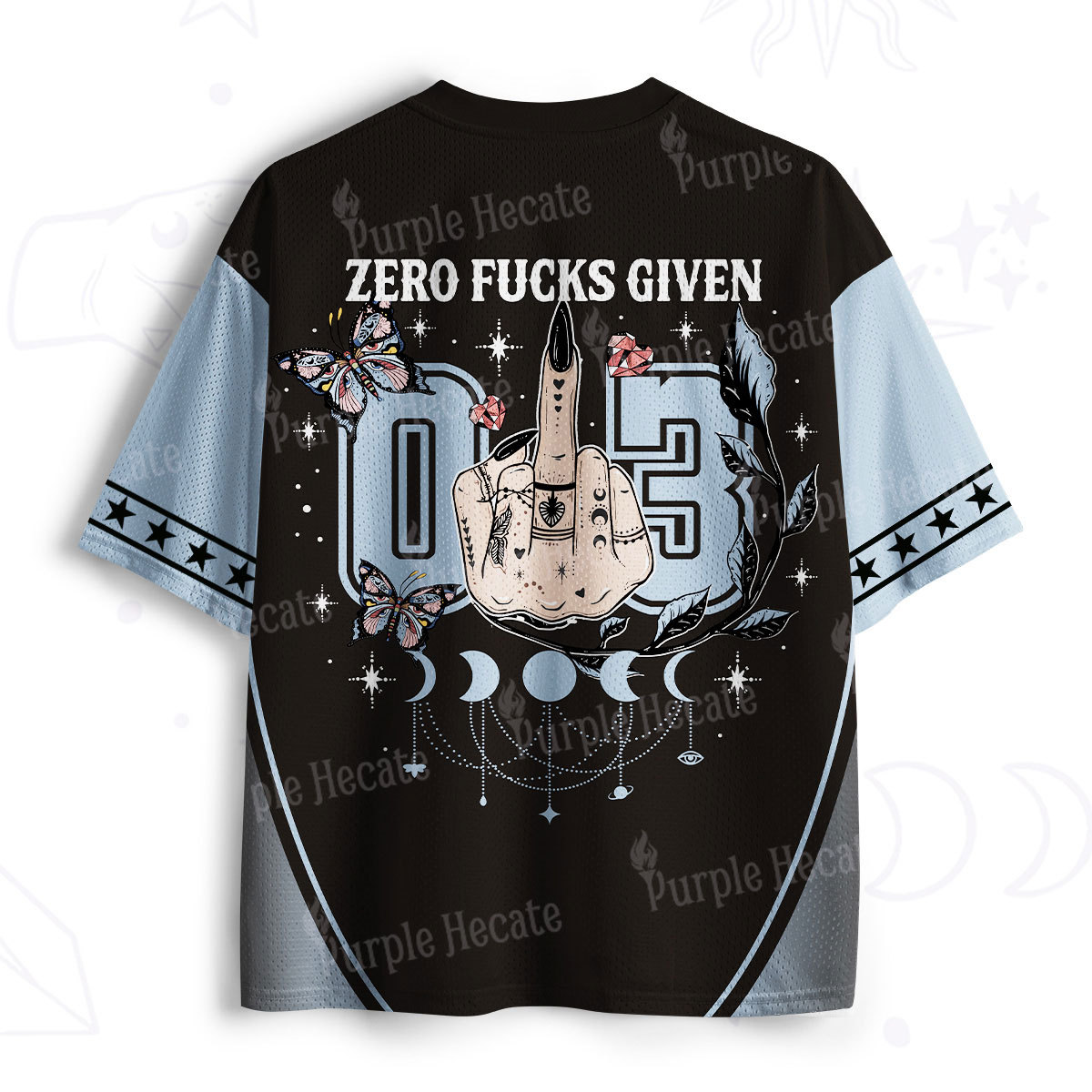 Purplehecate Zero Fucks Given Mesh Jersey