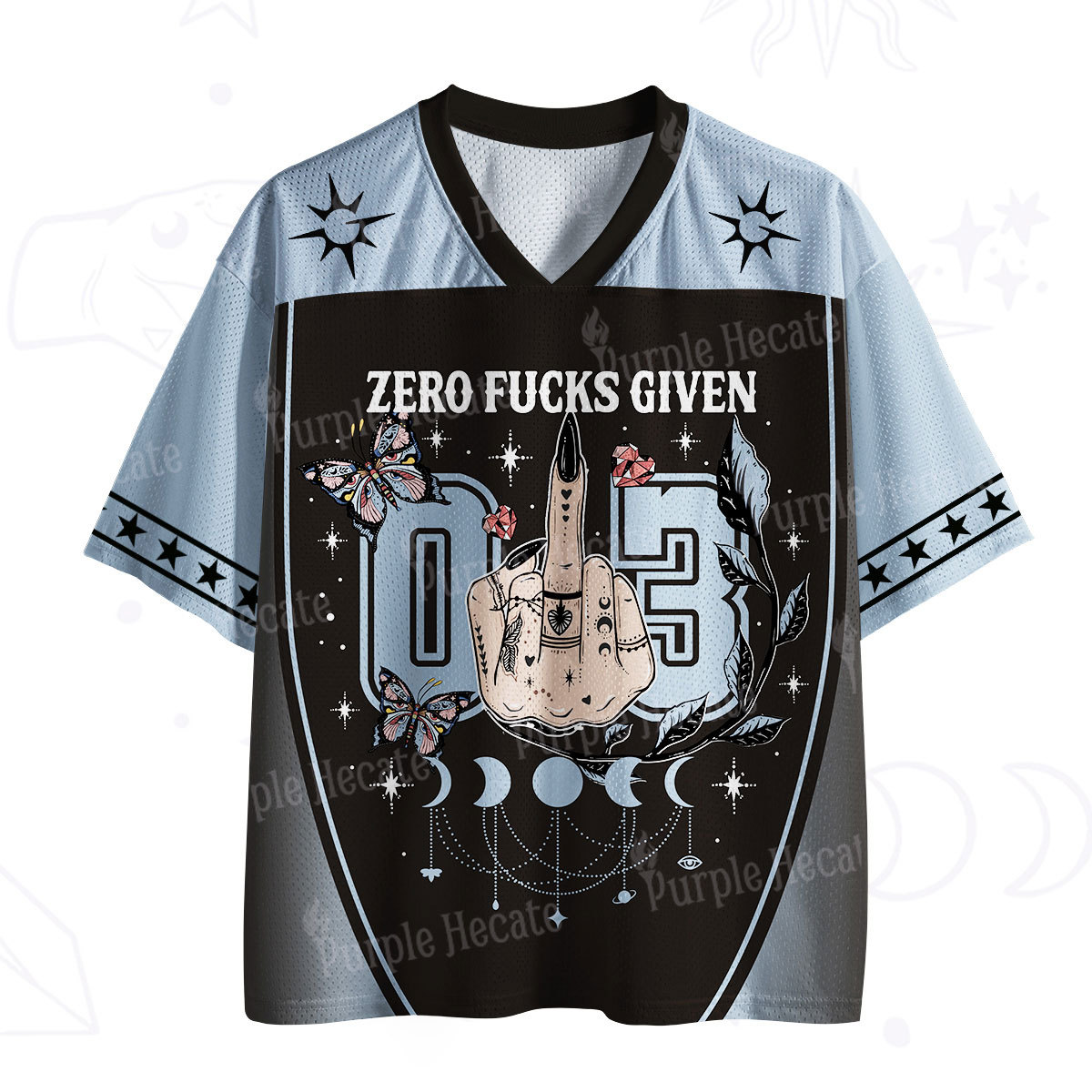 Purplehecate Zero Fucks Given Mesh Jersey