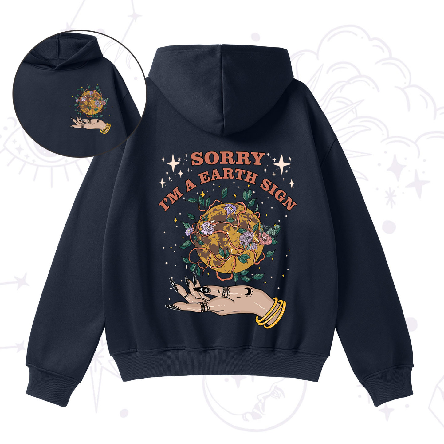 Purplehecate Sorry I'm An Earth SignFleece Hoodie Suit