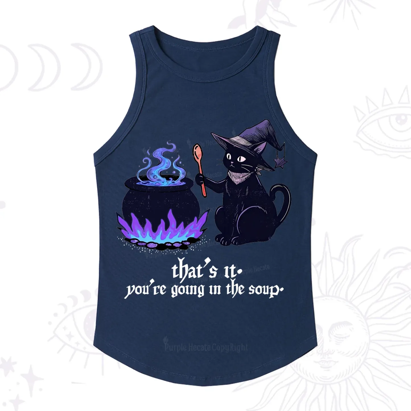Purplehecate That's It You're Going In The Soup Racerback Tank Top