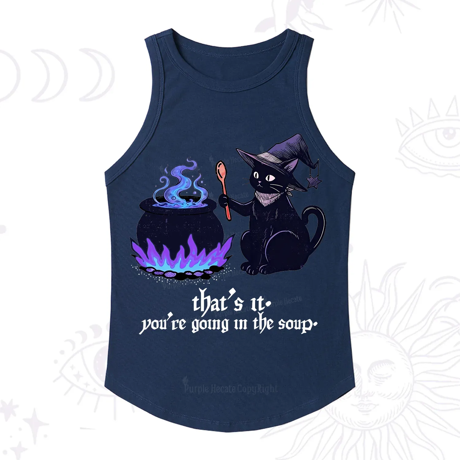 Purplehecate That's It You're Going In The Soup Racerback Tank Top