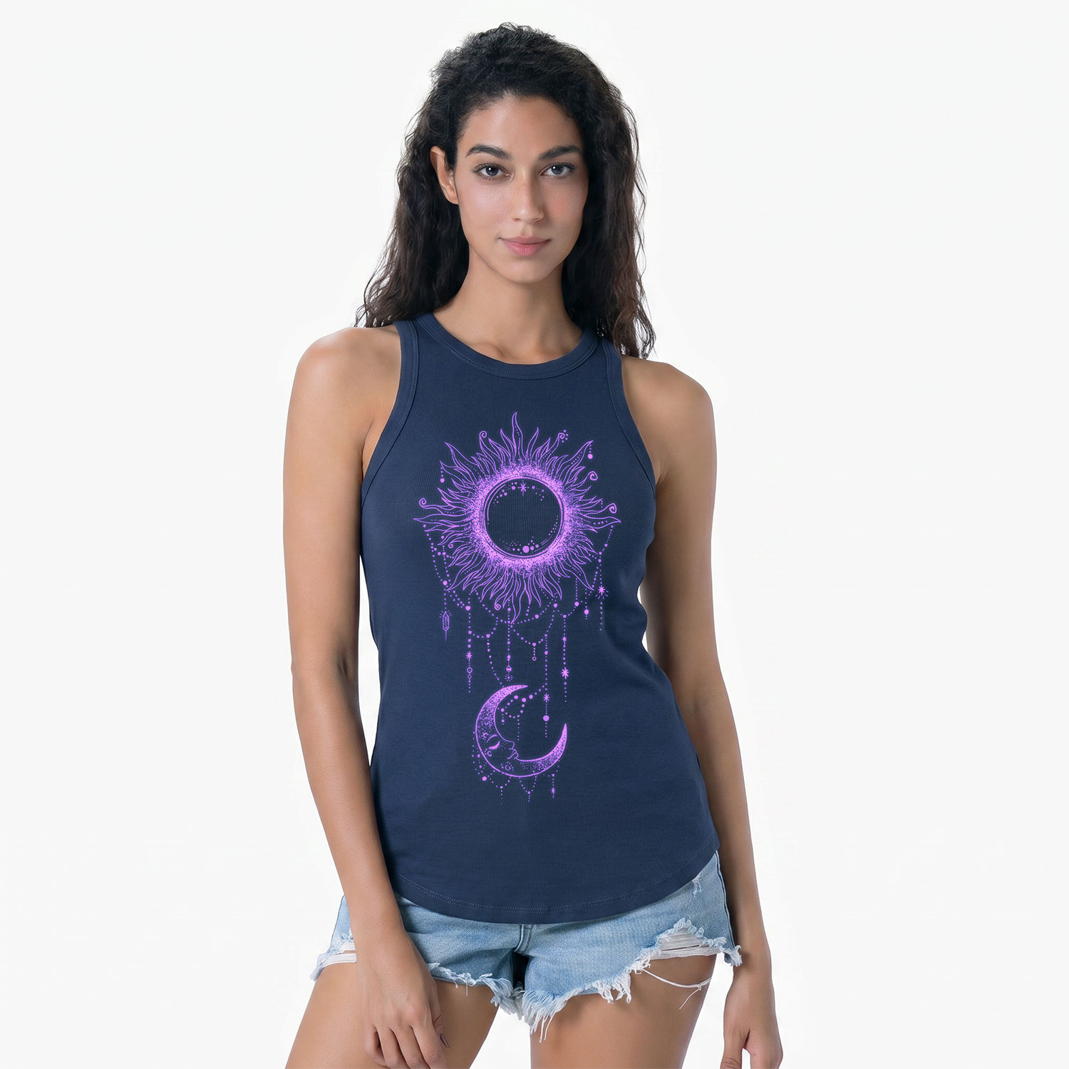 [Copy]Purplehecate The Audacity Tarot Card Ribbed Tank Top