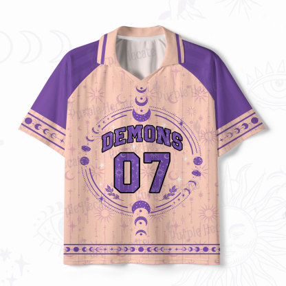 Purplehecate Demons 07 Polo Collar Unisex Jersey