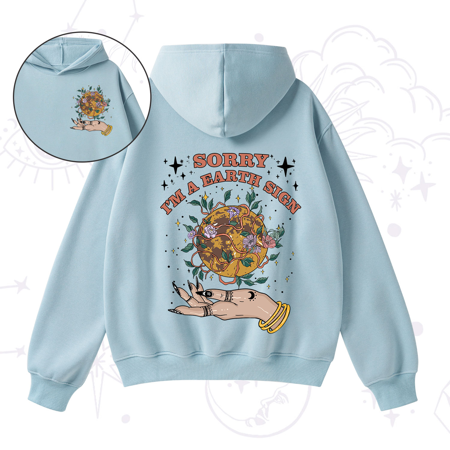 Purplehecate Sorry I'm An Earth SignFleece Hoodie Suit