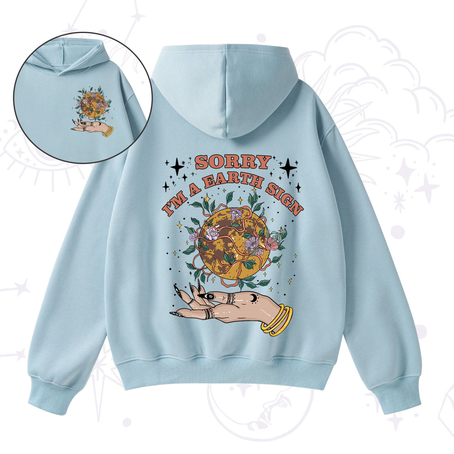 Purplehecate Sorry I'm An Earth SignFleece Hoodie Suit