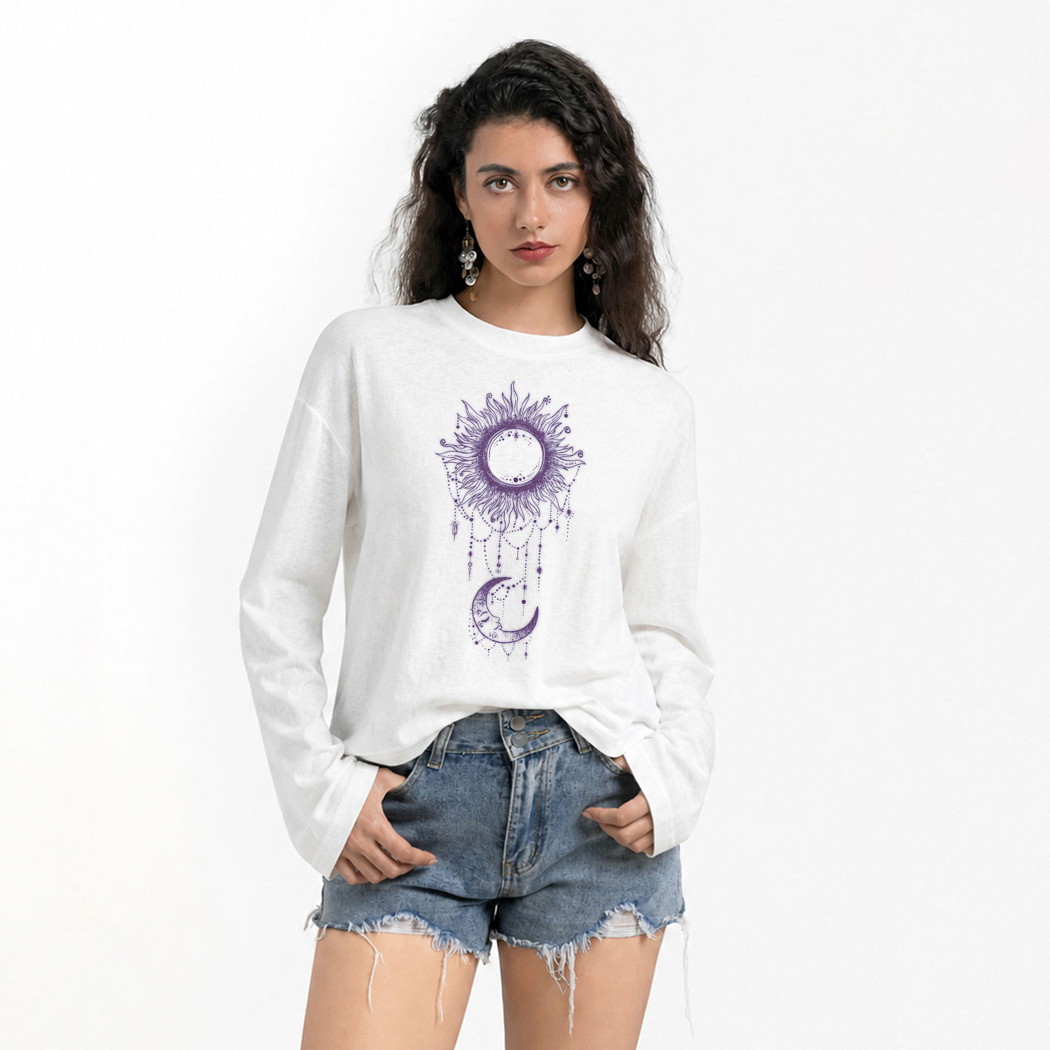 [Copy]Purplehecate Go Sage Yourself Slub Long Sleeve T-Shirt