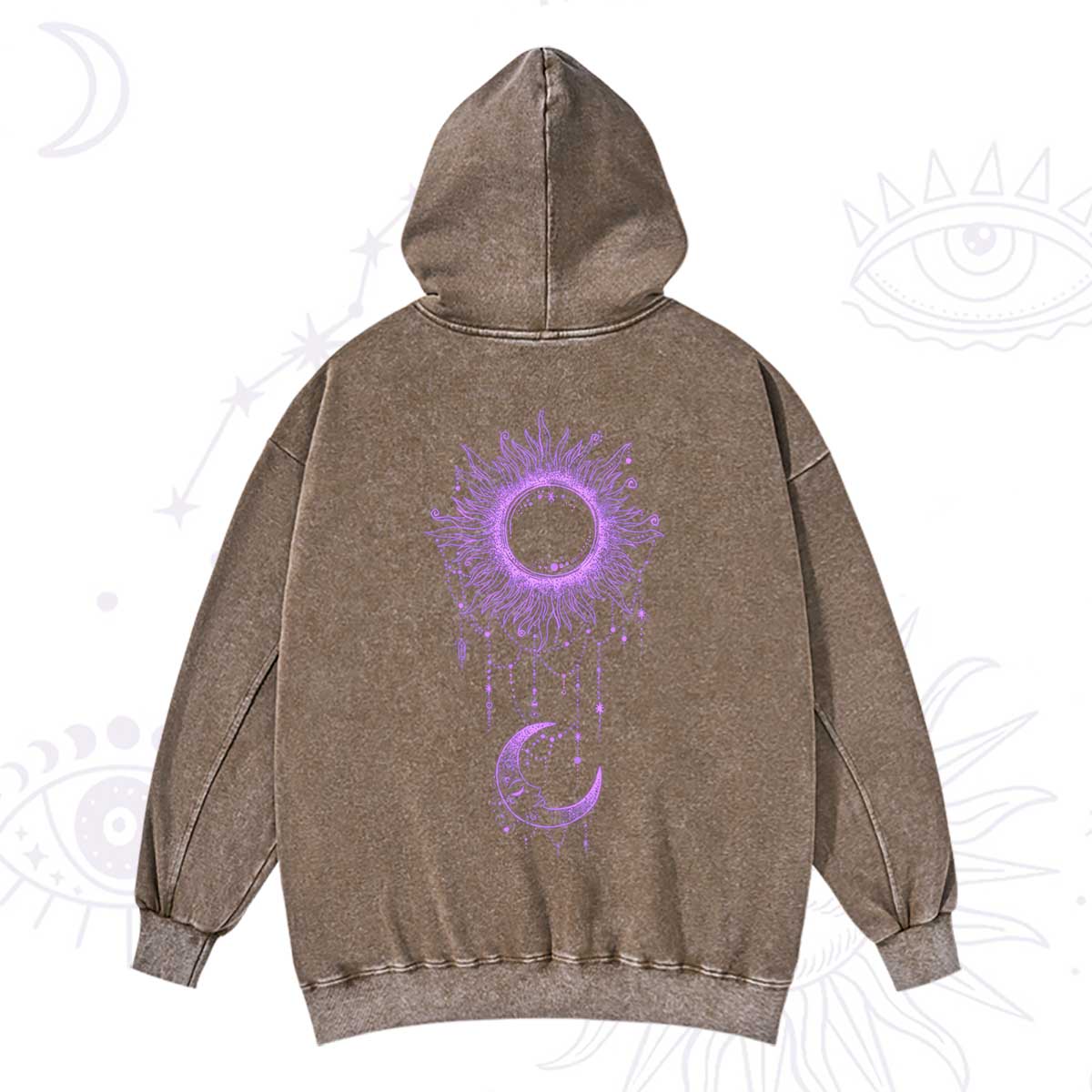 Purplehecate Radiance Of Sun And Moon Washed Hoodie