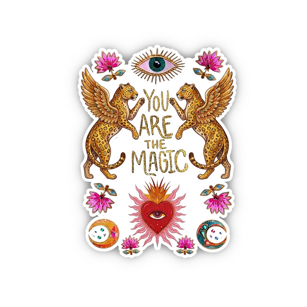 Purplehecate Vintage Tiger You Are The Magic Sticker